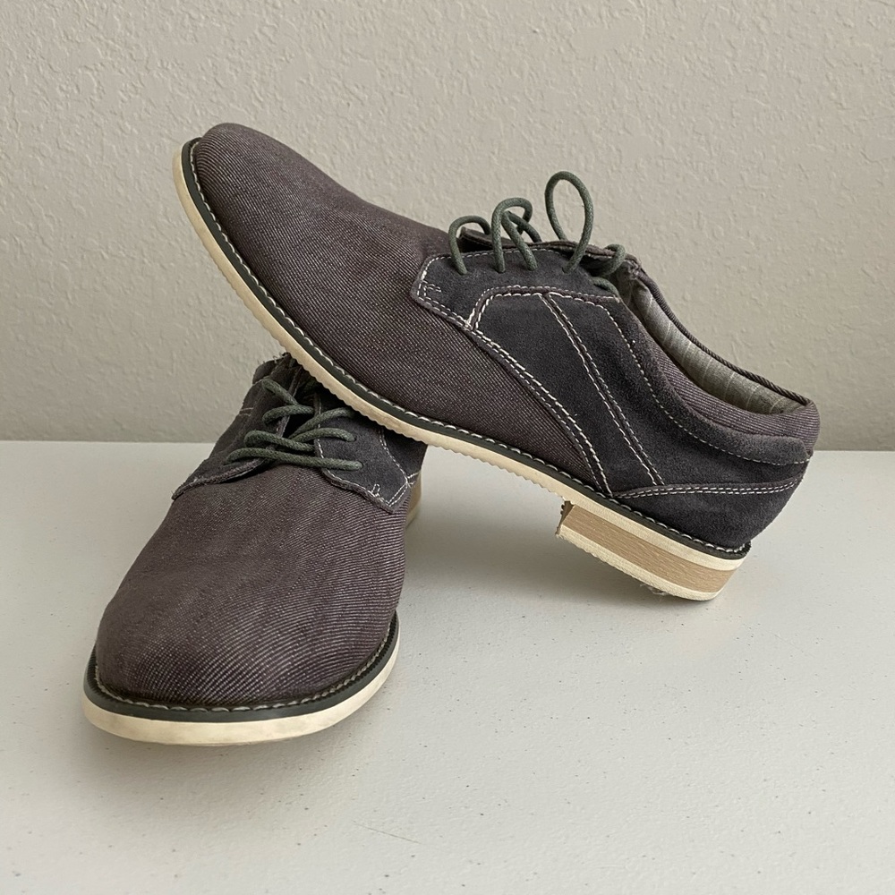 Men’s Steve Madden Gray Oxford Dress Shoes 8.5